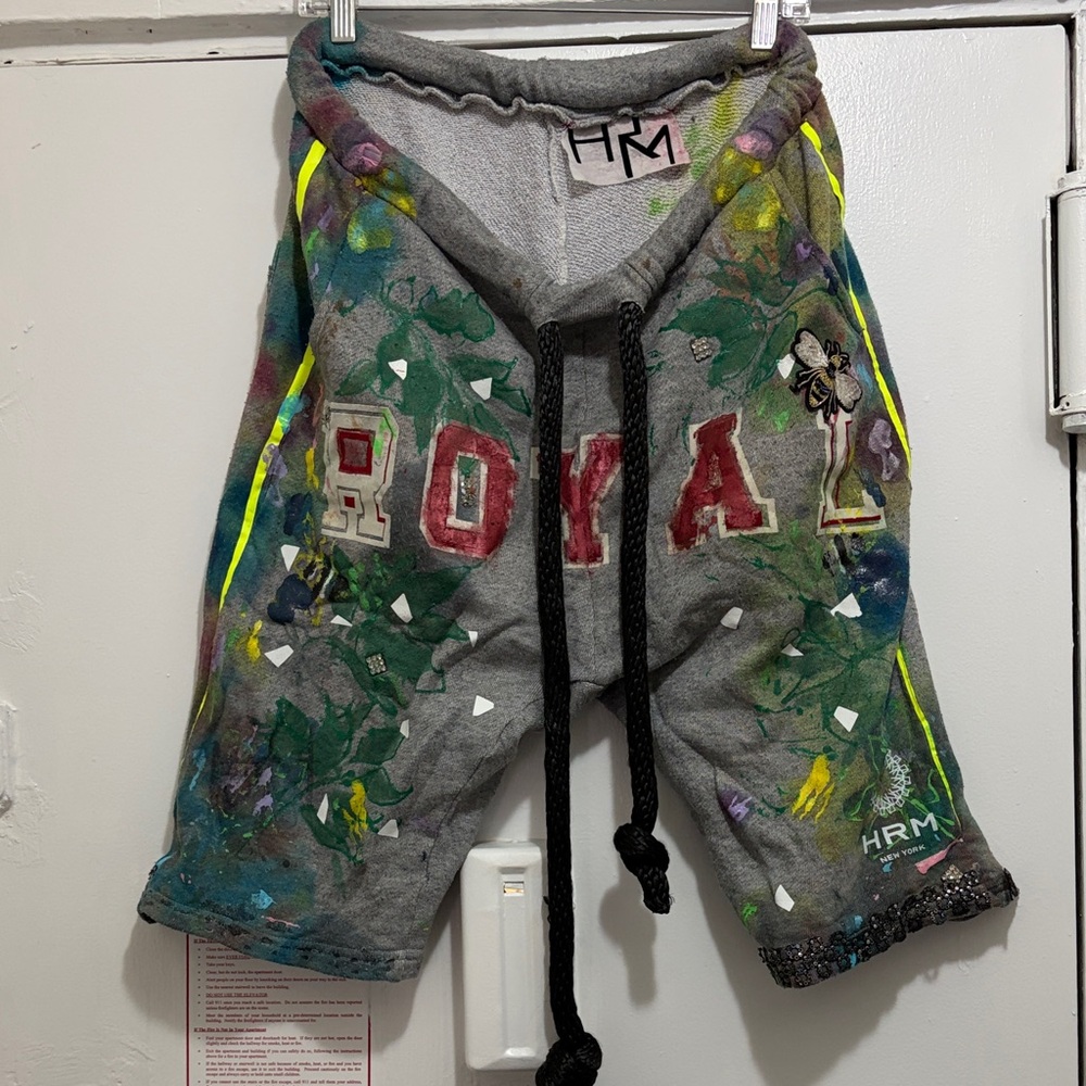 Gray Artistic Men's Shorts